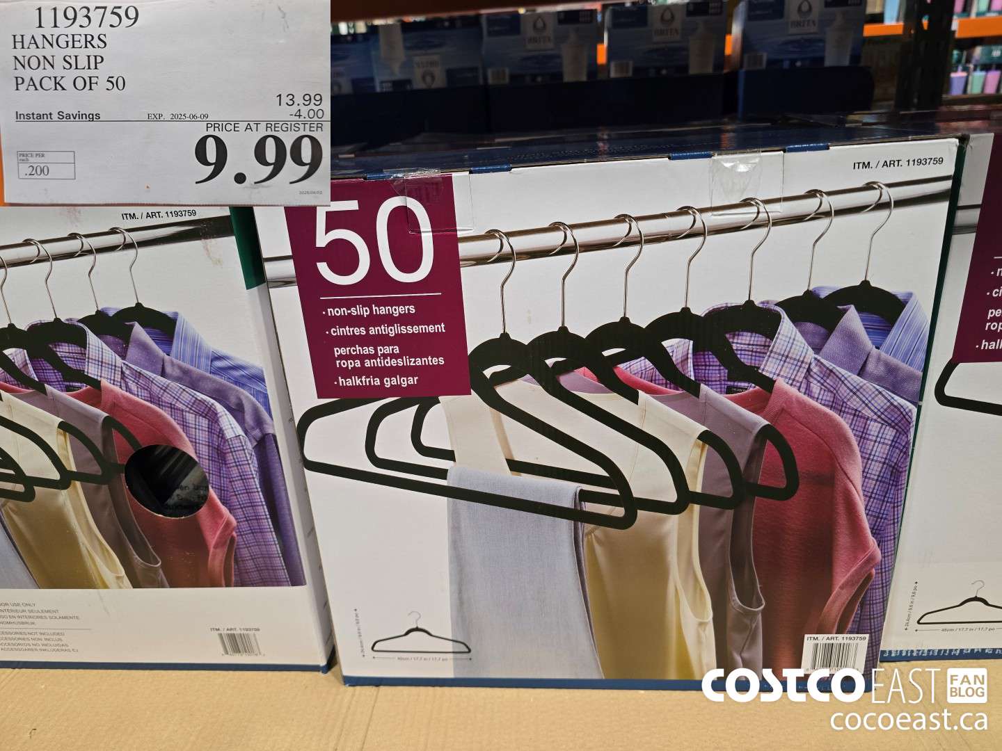 1193759 HANGERS NON SLIP PACK OF 50 ($4.00 INSTANT SAVINGS EXPIRES ON 2025-06-09) $9.99