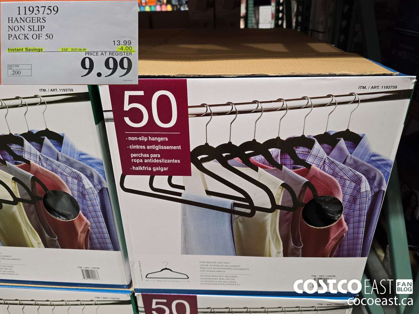1193759 HANGERS NON SLIP PACK OF 50 ($4.00 INSTANT SAVINGS EXPIRES ON 2025-06-09) $9.99