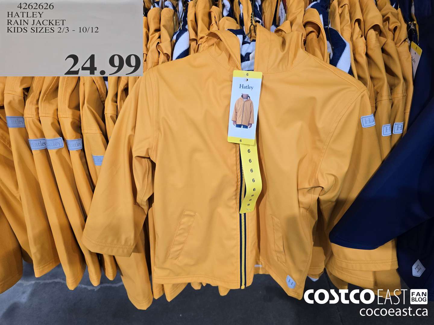 4262626 HATLEY RAIN JACKET KIDS SIZES 2/3 - 10/12 $24.99