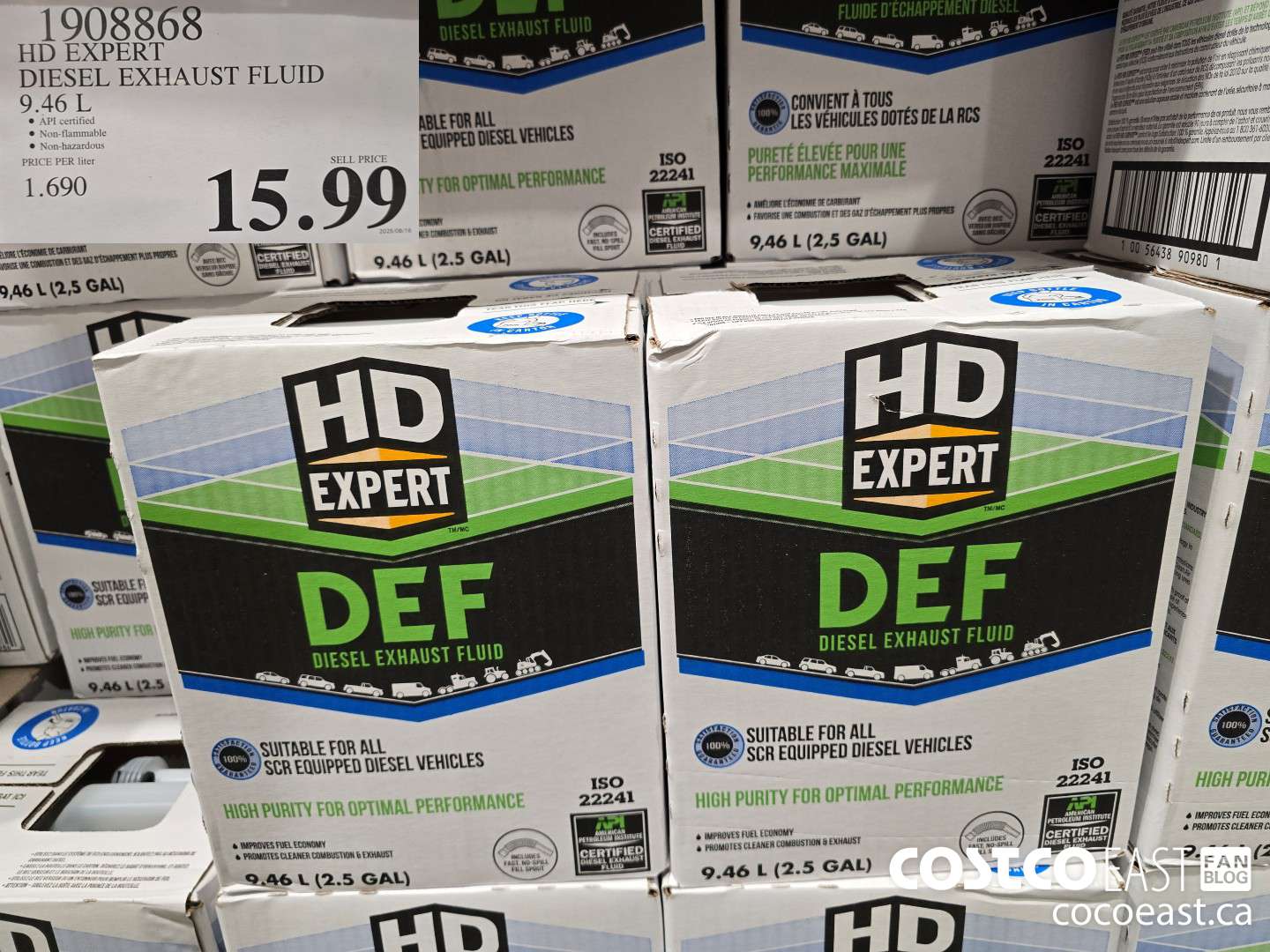 1908868 HD EXPERT DIESLE EXHAUST FLUID 9.46L $15.99