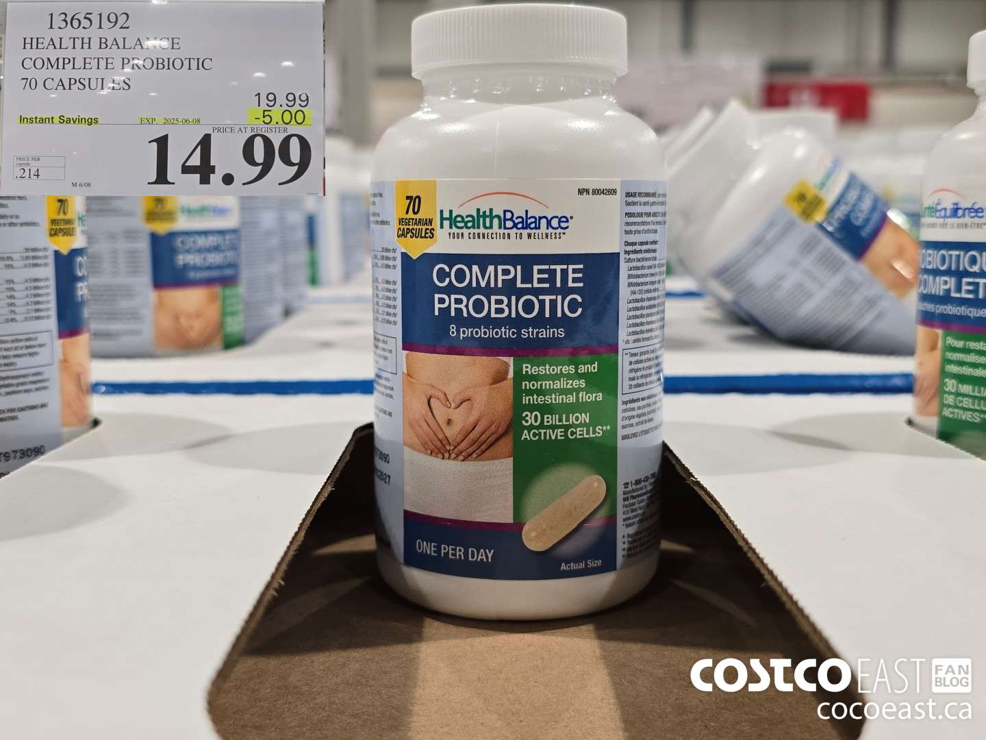 1365192 HEALTH BALANCE COMPLETE PROBIOTIC 70 CAPSULES ($5.00 INSTANT SAVINGS EXPIRES ON 2025-06-08) $14.99