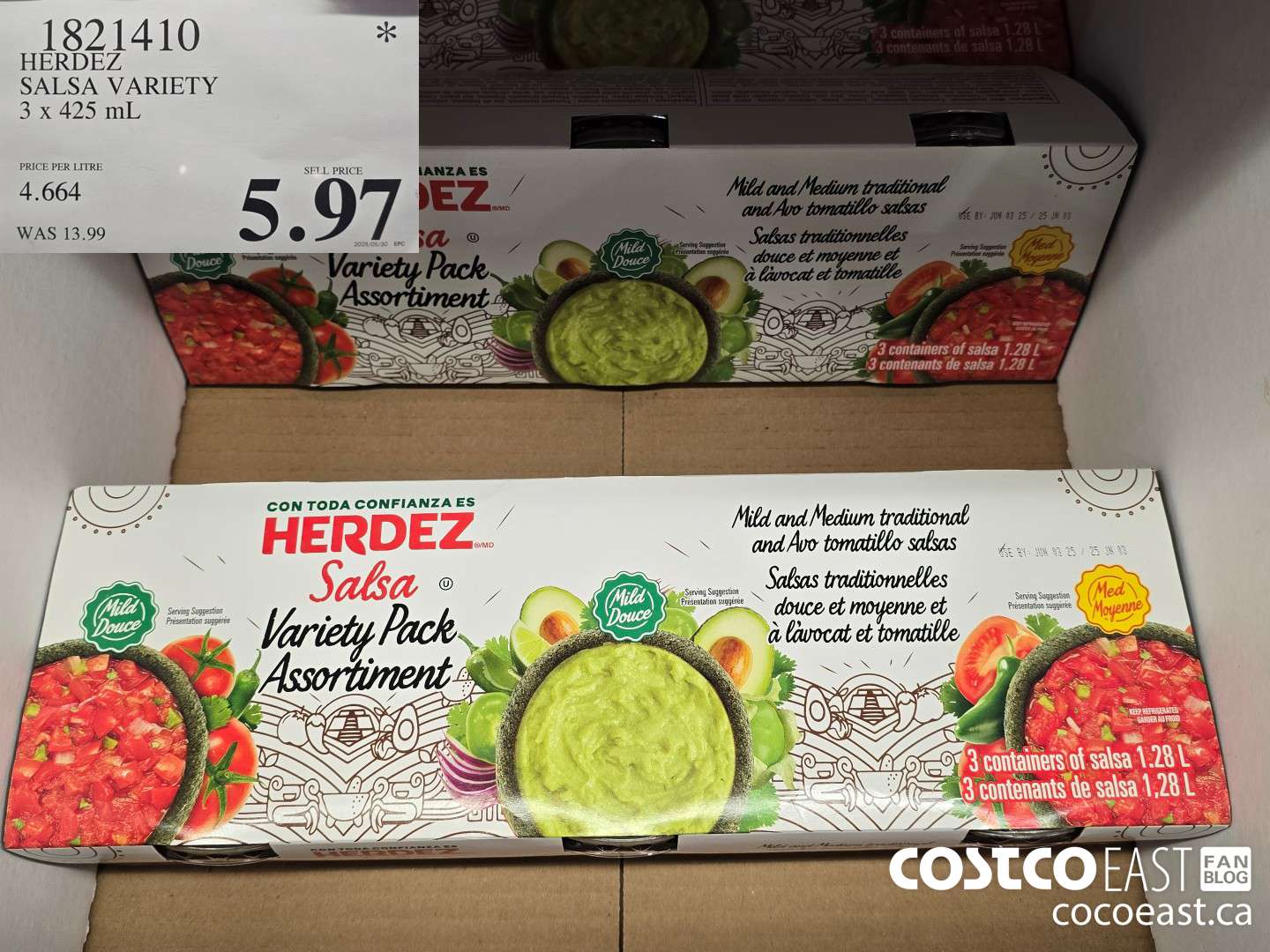 1821410 HERDEZ SALSA VARIETY 3 X 426 ML $5.97