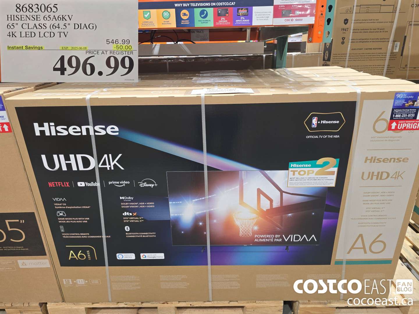 8683065 HISENSE 65A6KV 65