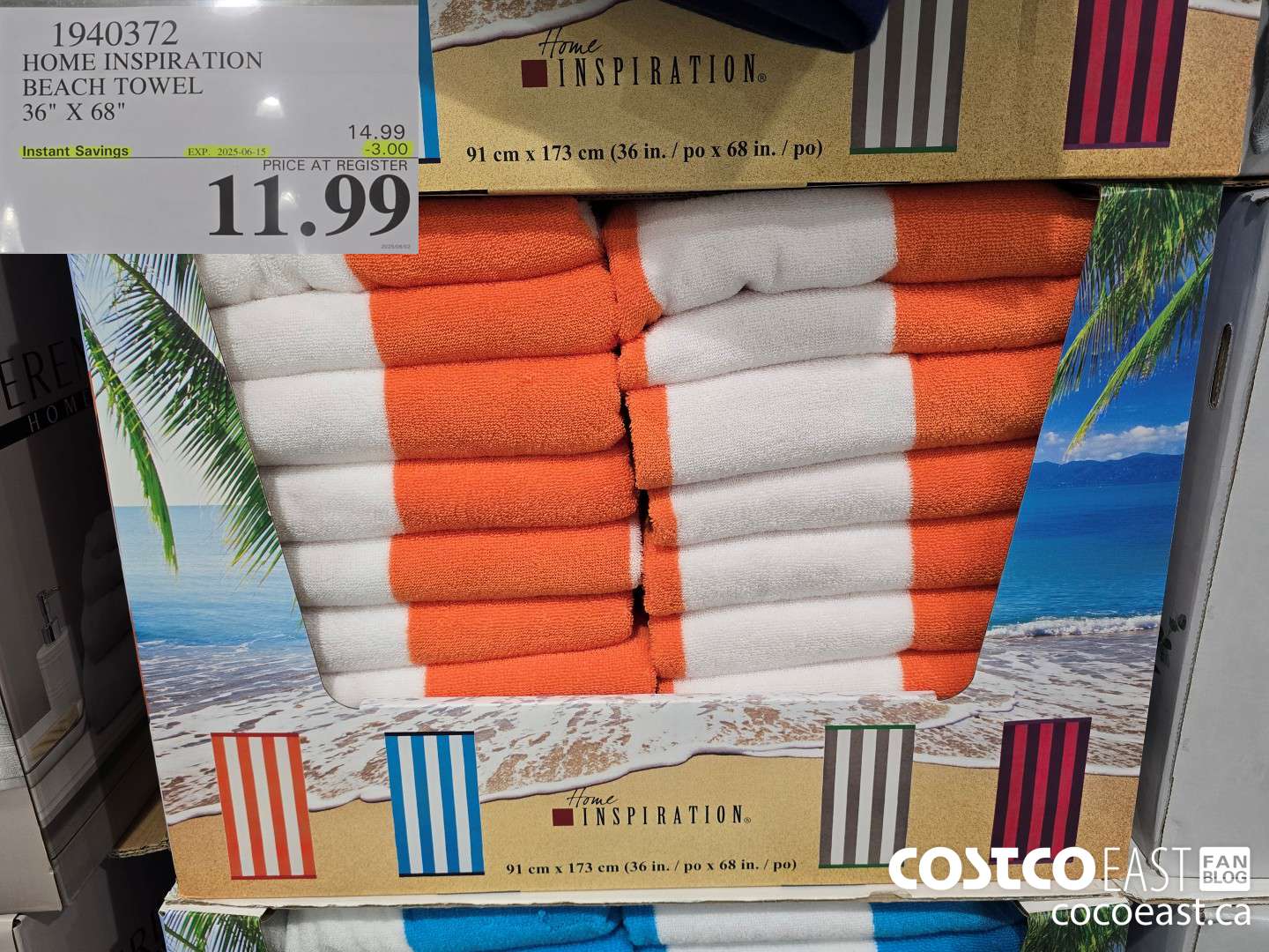 1940372 HOME INSPIRATION BEACH TOWEL 36