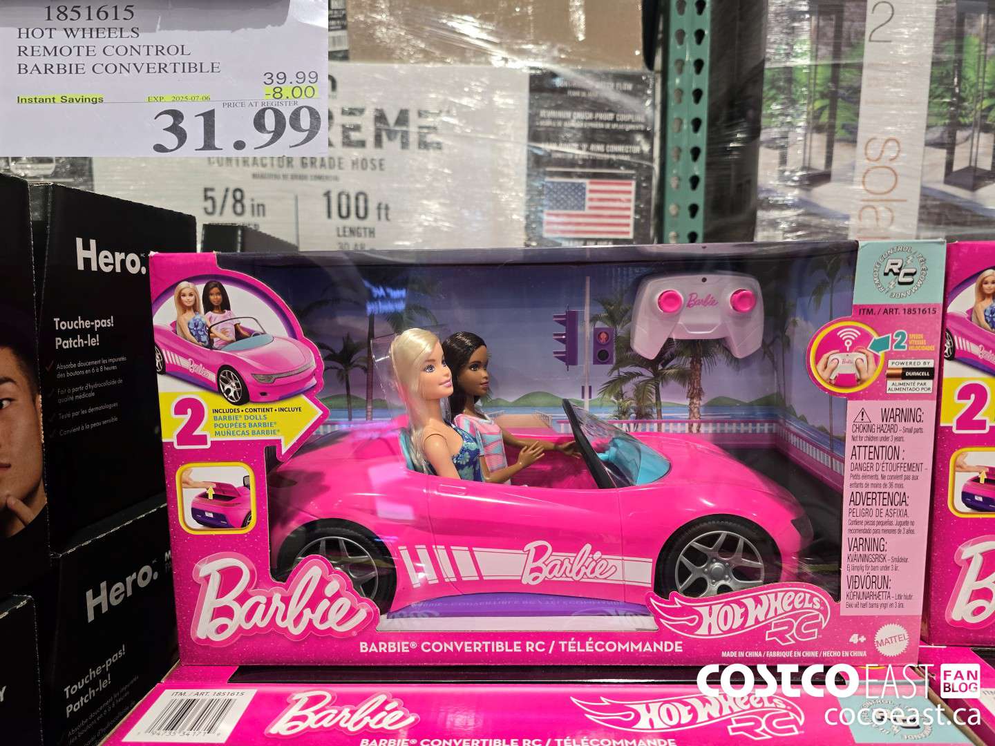1851615 HOT WHEELS REMOTE CONTROL BARBIE CONVERTIBLE ($8.00 INSTANT SAVINGS EXPIRES ON 2025-07-06) $31.99