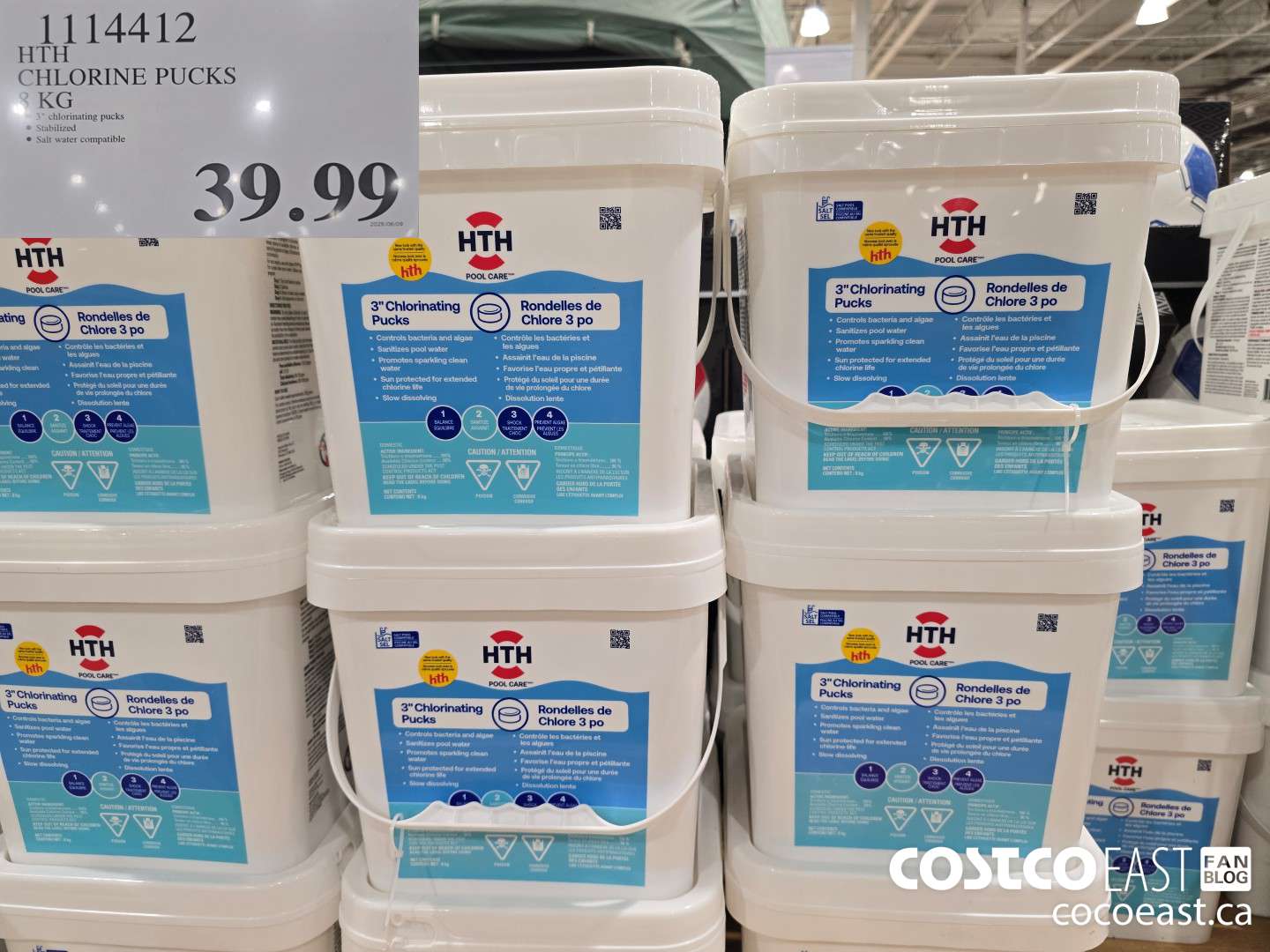 1114412 HTH CHLORINE PUCKS 8 KG $39.99