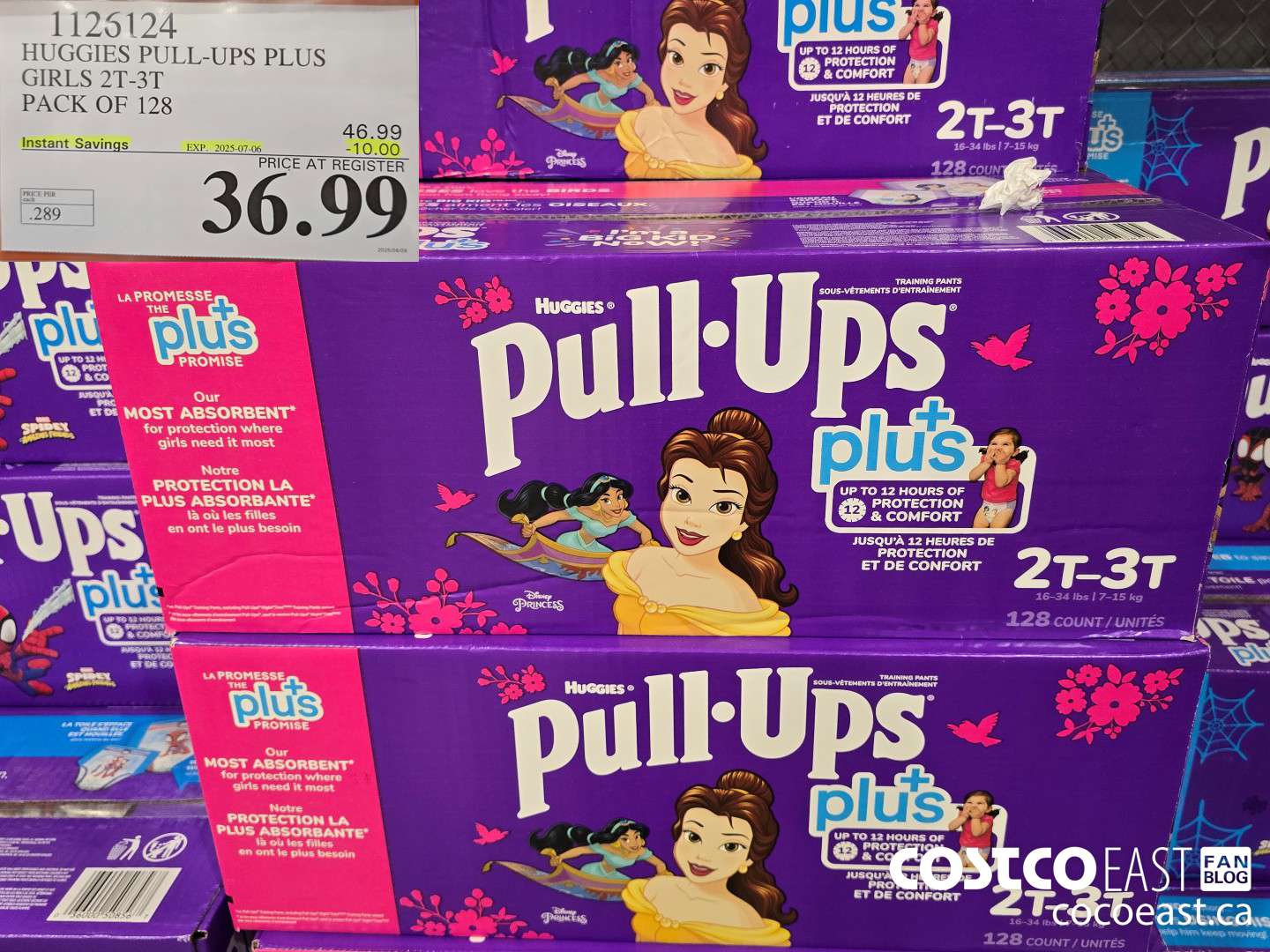1126124 HUGGIES PULL-UPS PLUS GIRLS 2T-3T PACK OF 128 ($10.00 INSTANT SAVINGS EXPIRES ON 2025-07-06) $36.99
