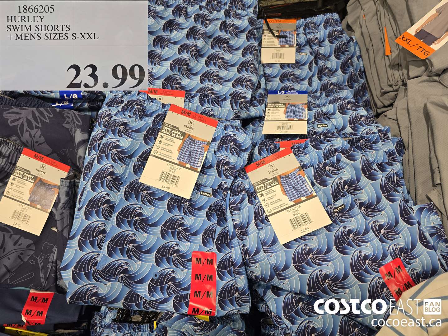 1866205 HURLEY SWIM SHORTS +MENS SIZES S-XXL $23.99