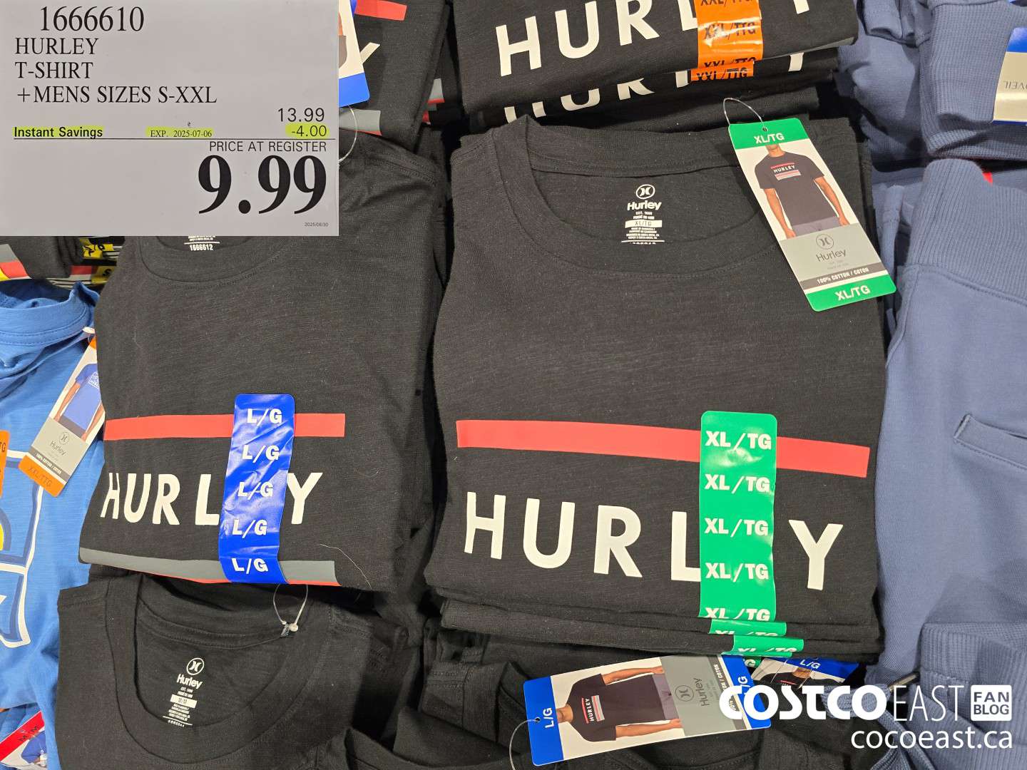 1666610 HURLEY T-SHIRT MENS SIZES S-XXL ($4.00 INSTANT SAVINGS EXPIRES ON 2025-07-06) $9.99