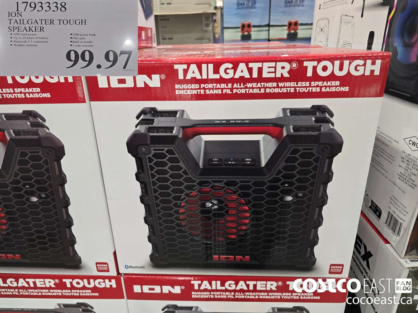 1793338 ION TAILGATER TOUGH SPEAKER $99.97