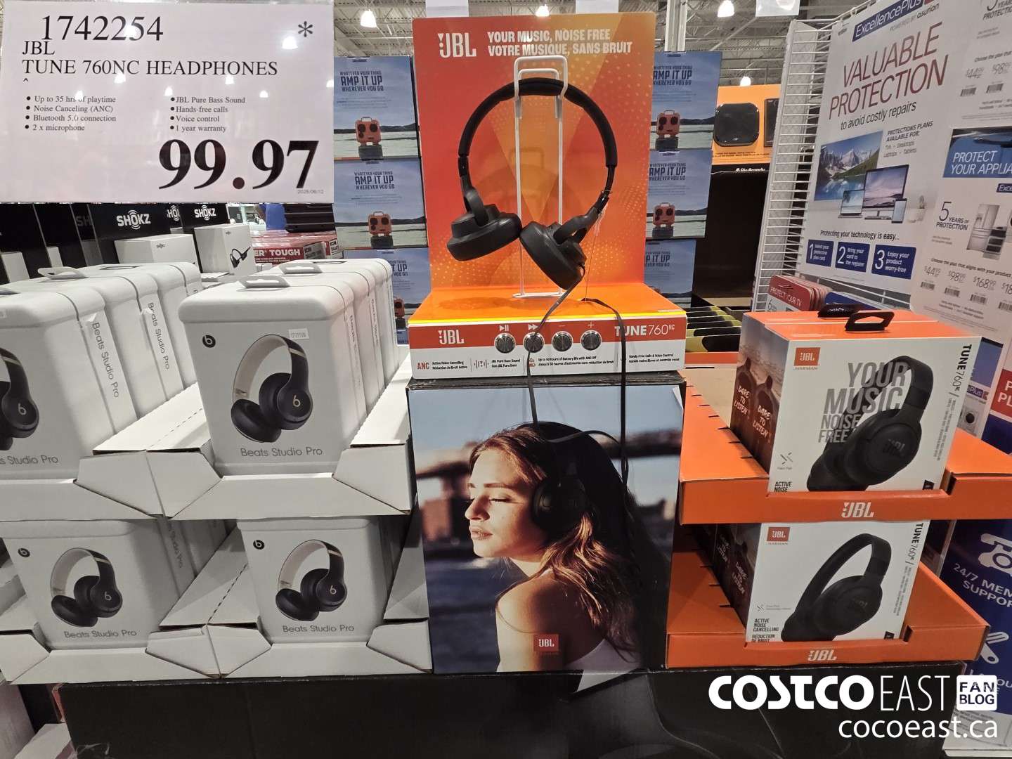 1742254 JBL TUNE 760NC HEADPHONES $99.97