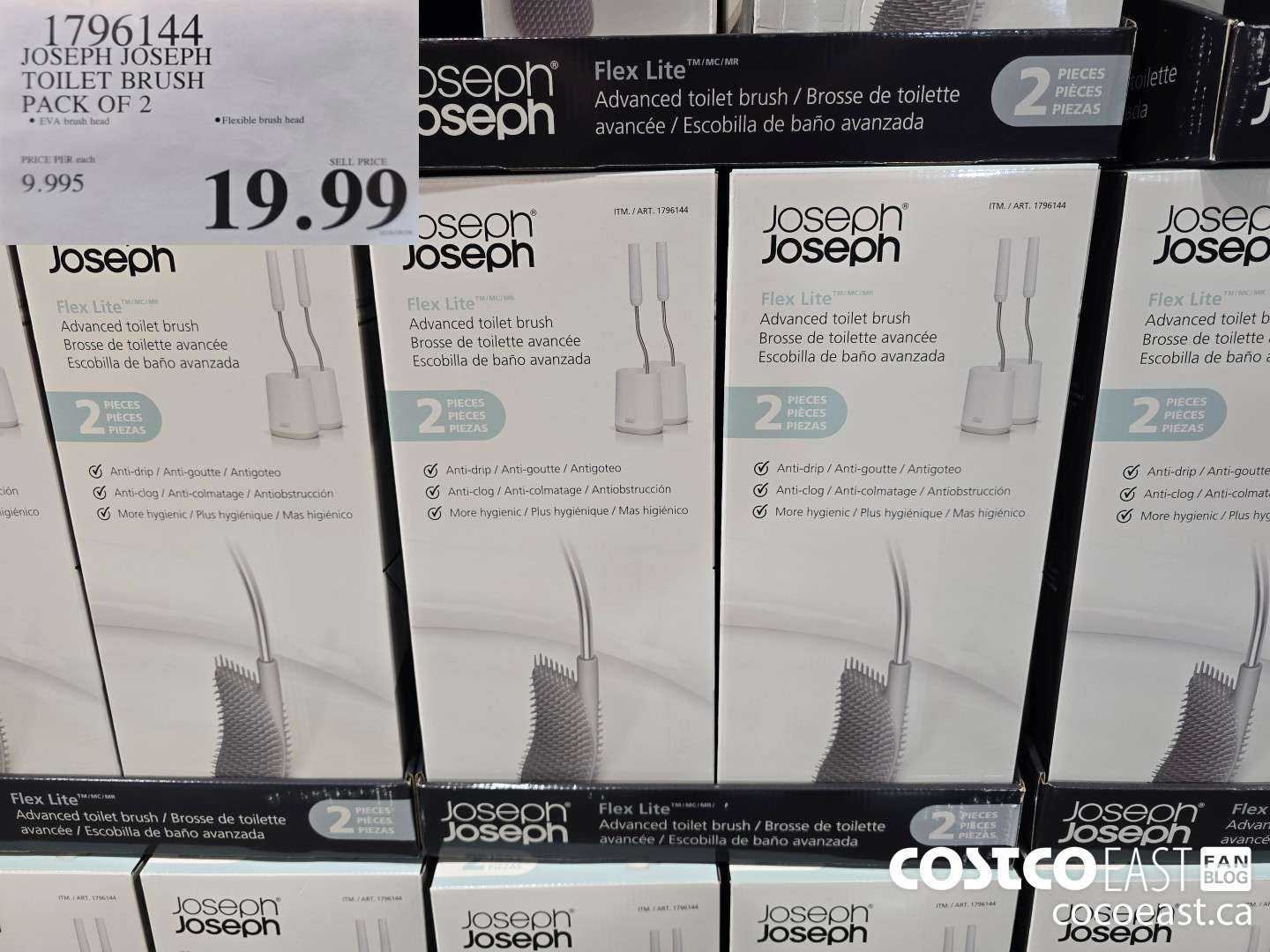 1796144 JOSEPH JOSEPH TOILET BRUSH PACK OF 2 $19.99