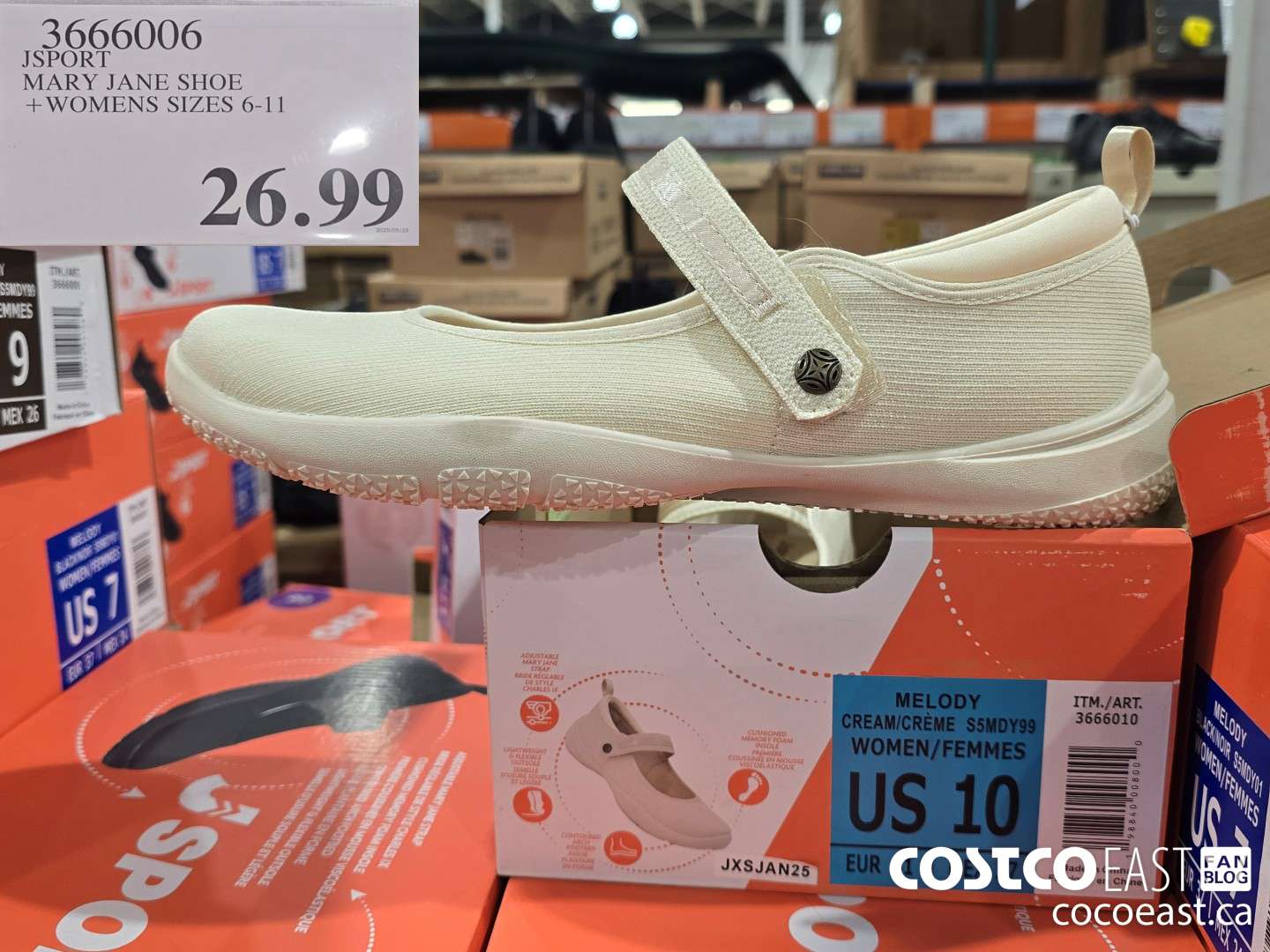 3666006 JSPORT MARY JANE SHOE +WOMENS SIZES 6-11 $26.99