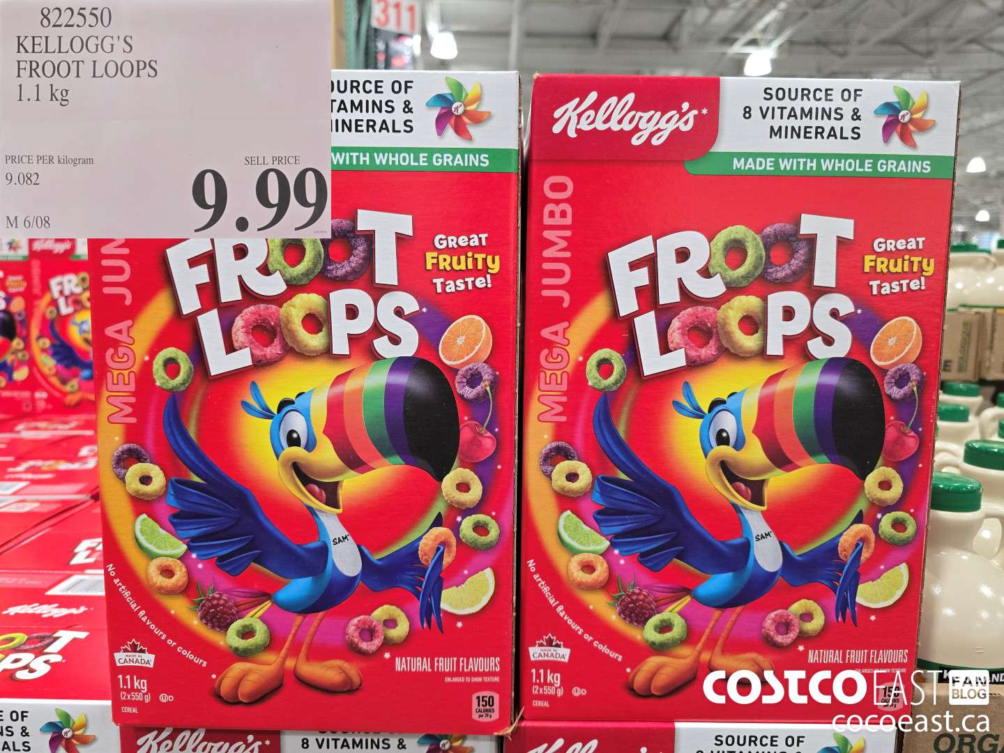 822550 KELLOGG'S FROOT LOOPS 1.1 kg $9.99