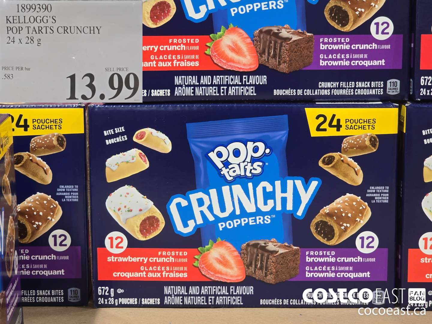 1899390 KELLOGG'S POP TARTS CRUNCHY 24x28 G $13.99