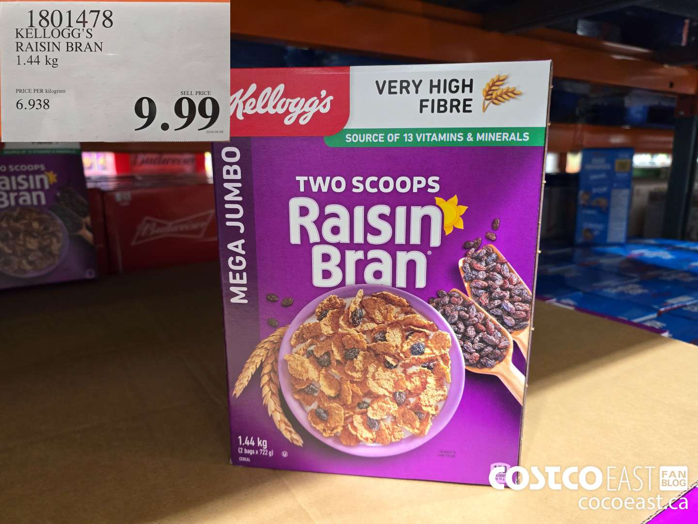1801478 KELLOGG'S RAISIN BRAN 1.45 kg $9.99