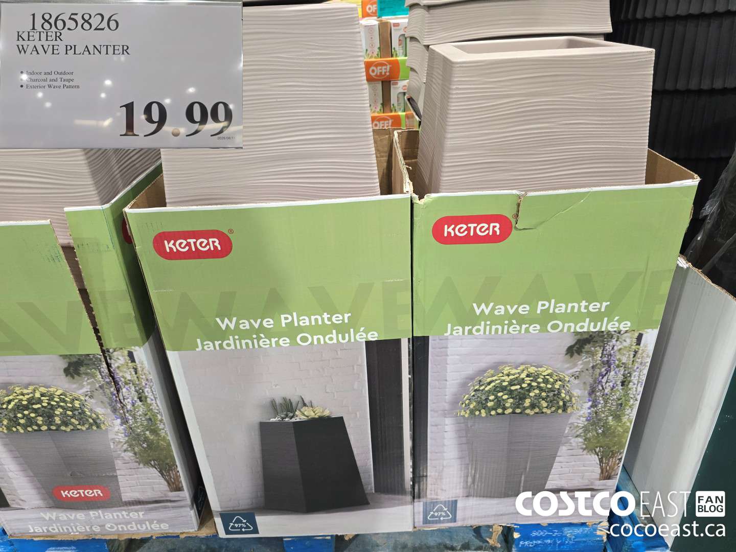 1865826 KETER WAVE PLANTER $19.99