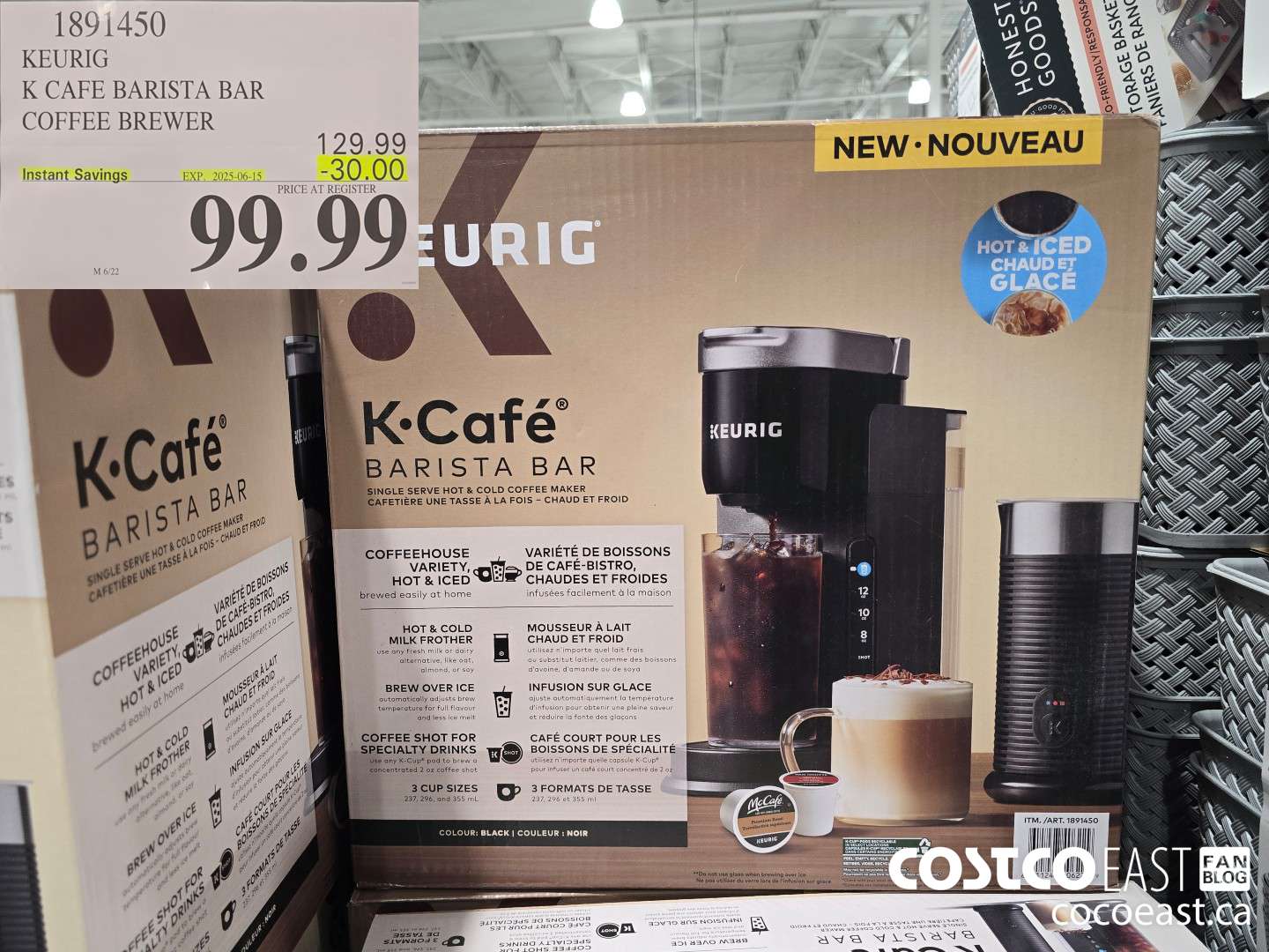 1891450 KEURIG K CAFE BARISTA BAR COFFEE BREWER ($30.00 INSTANT SAVINGS EXPIRES ON 2025-06-15) $99.99