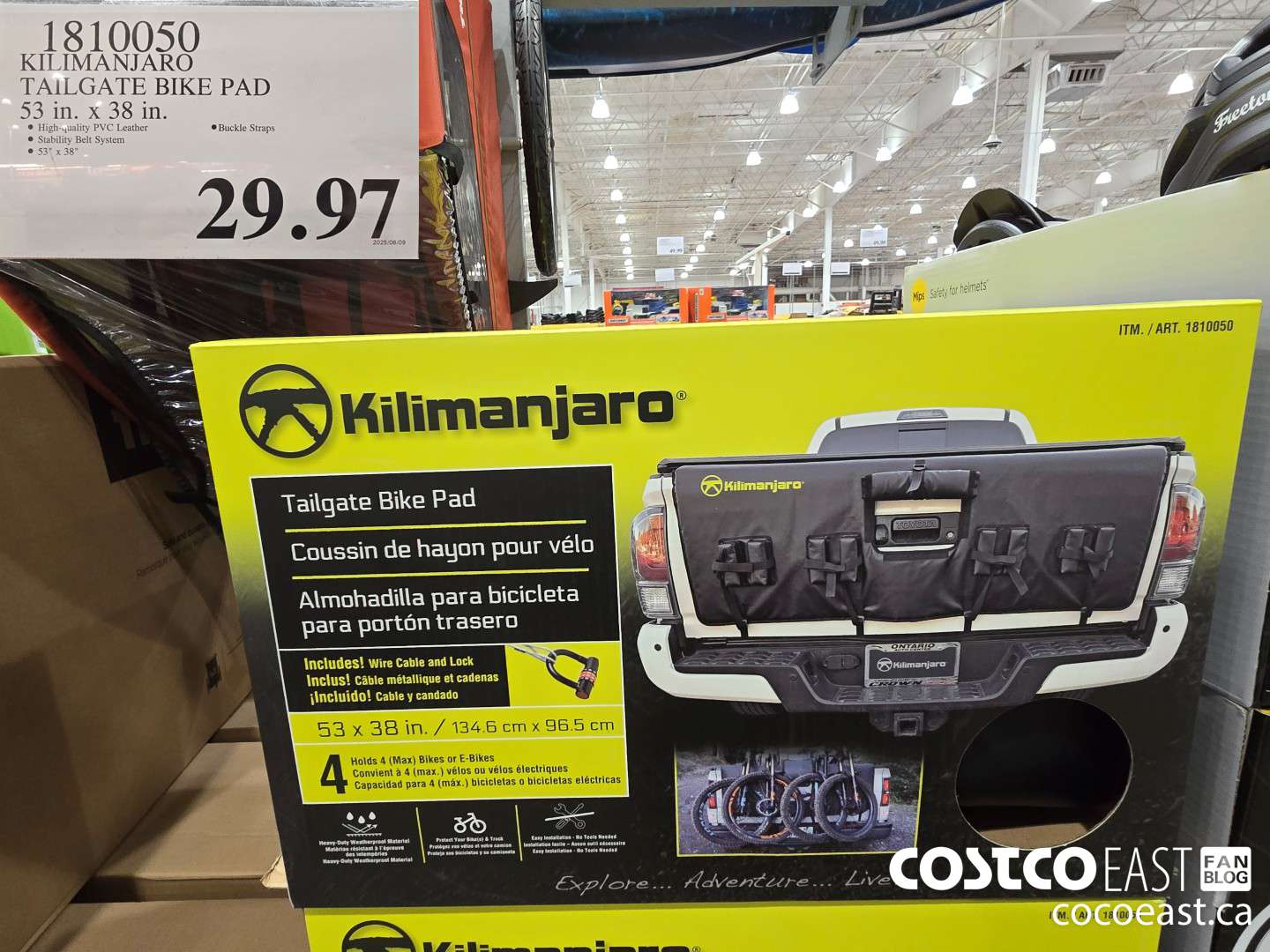 1810050 KILIMANJARO TAILGATE BIKE PAD 53 In. x 38 In. $29.97