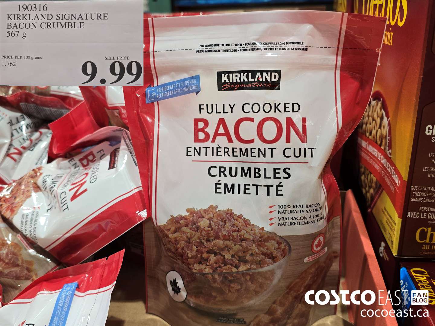 190316 KIRKLAND SIGNATURE BACON CRUMBLE 567 g $9.99