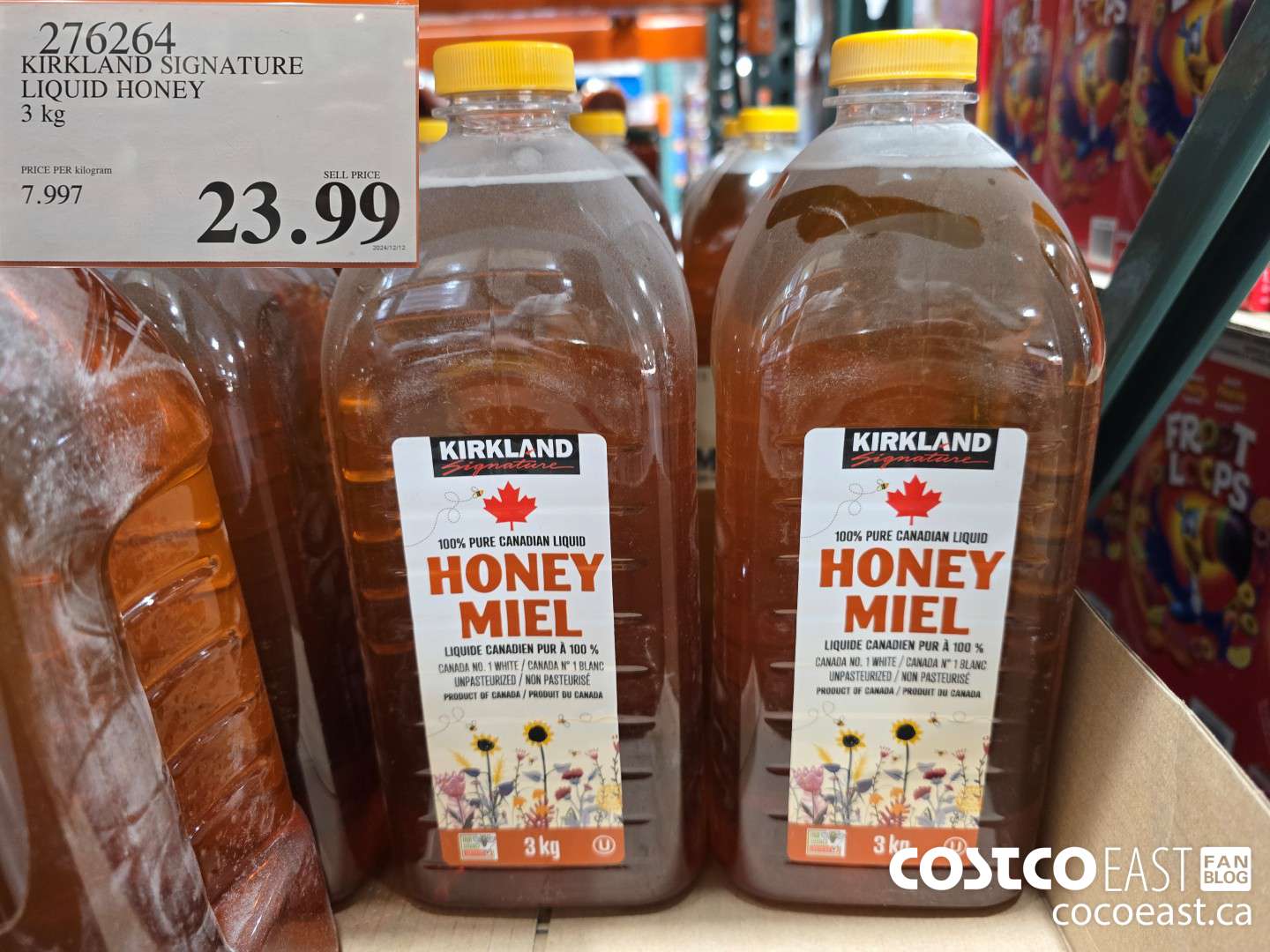 276264 KIRKLAND SIGNATURE LIQUID HONEY 3 KG $23.99