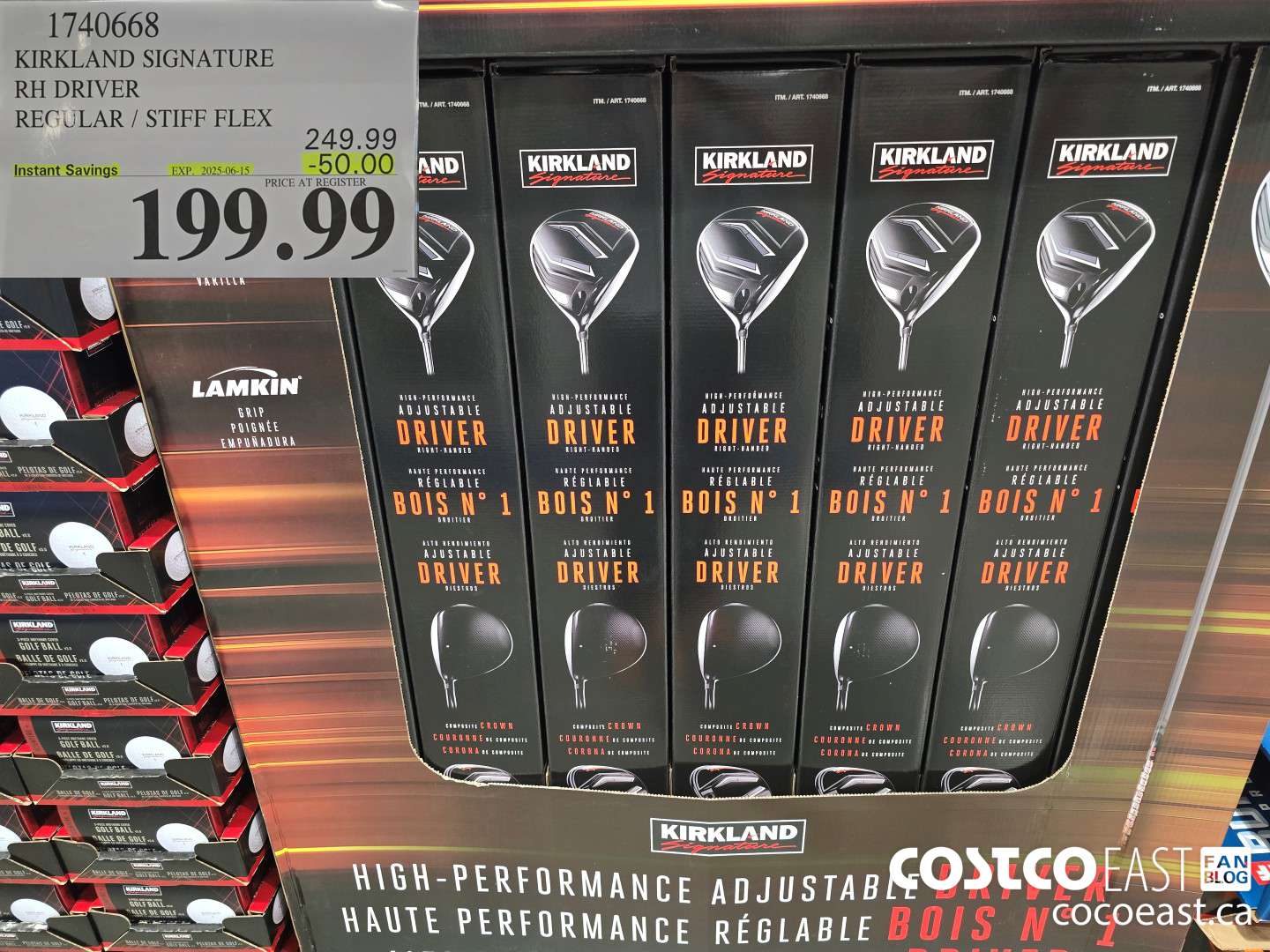 1740668 KIRKLAND SIGNATURE RH DRIVER REGULAR / STIFF FLEX ($50.00 INSTANT SAVINGS EXPIRES ON 2025-06-15) $199.99