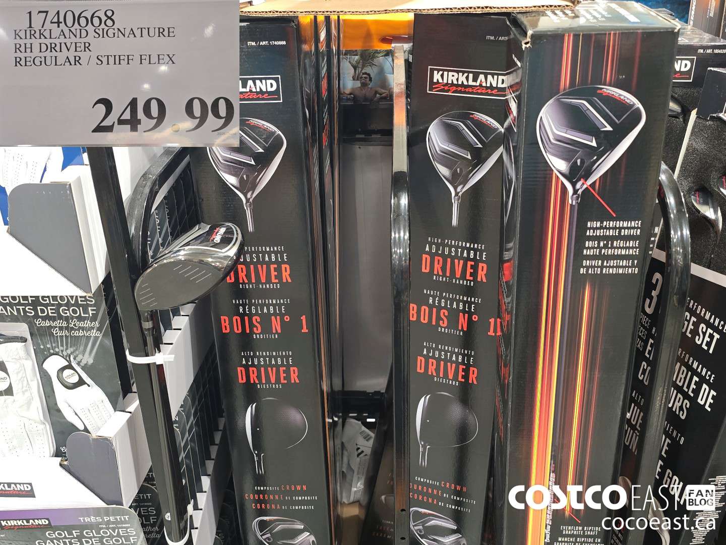 1740668 KIRKLAND SIGNATURE RH DRIVER REGULAR / STIFF FLEX $249.99