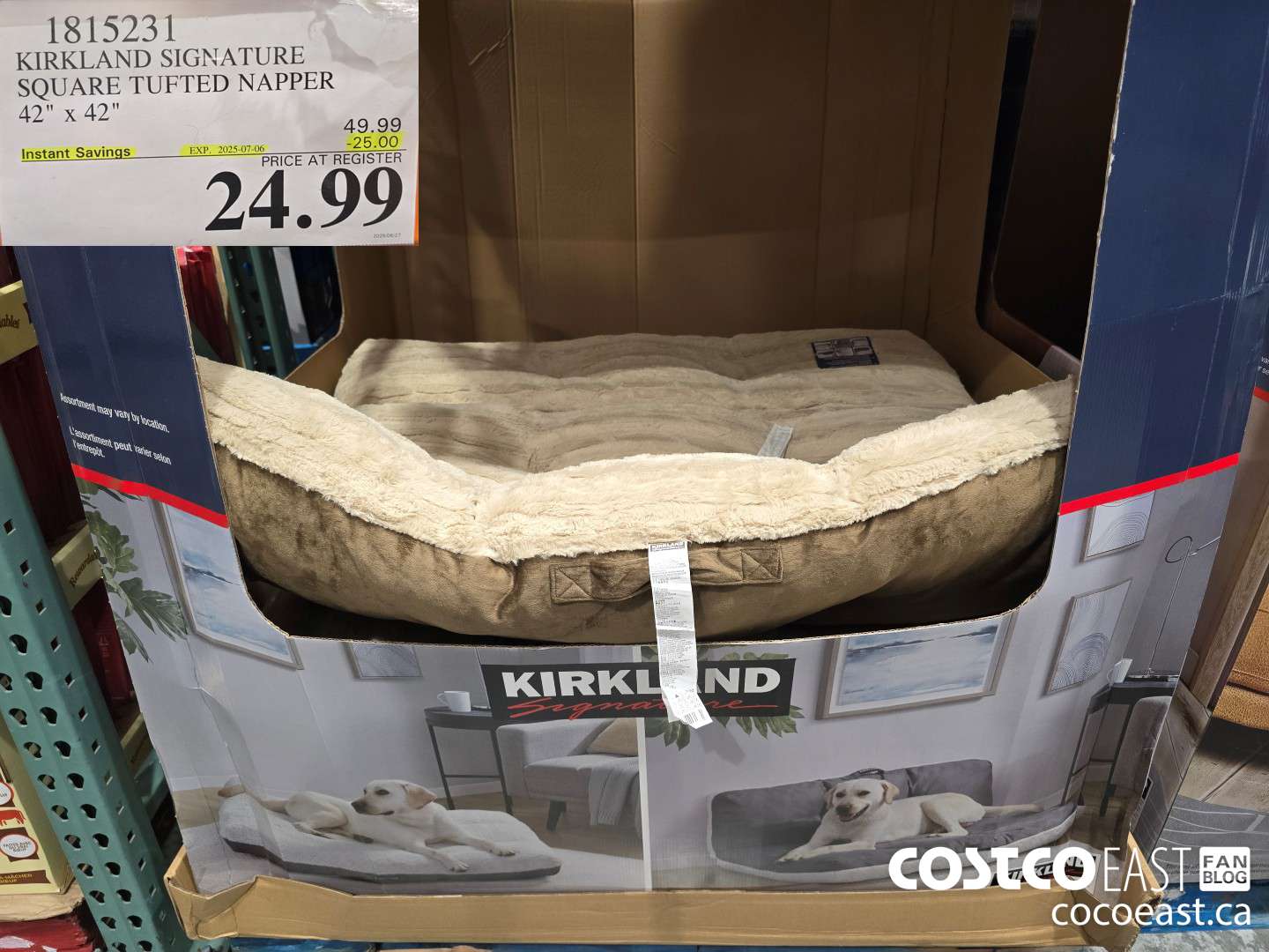 1815231 KIRKLAND SIGNATURE SQUARE TUFTED NAPPER 42