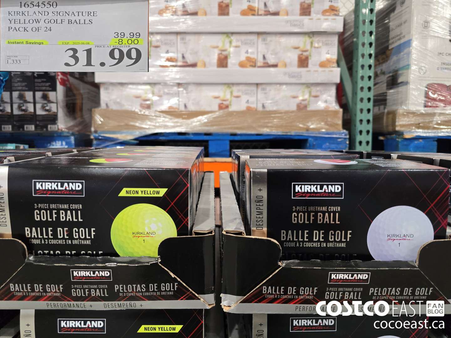 1654550 KIRKLAND SIGNATURE YELLOW GOLF BALLS PACK OF 24 ($8.00 INSTANT SAVINGS EXPIRES ON 2025-06-08) $31.99