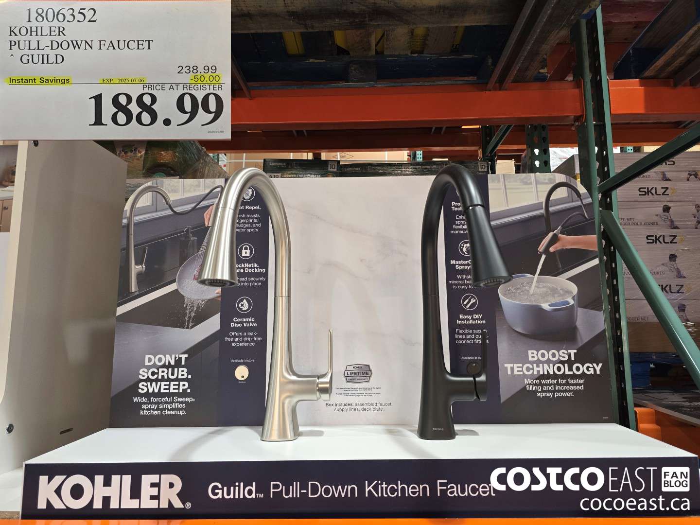 1806352 KOHLER PULL-DOWN FAUCET GUILD ($50.00 INSTANT SAVINGS EXPIRES ON 2025-07-06) $188.99