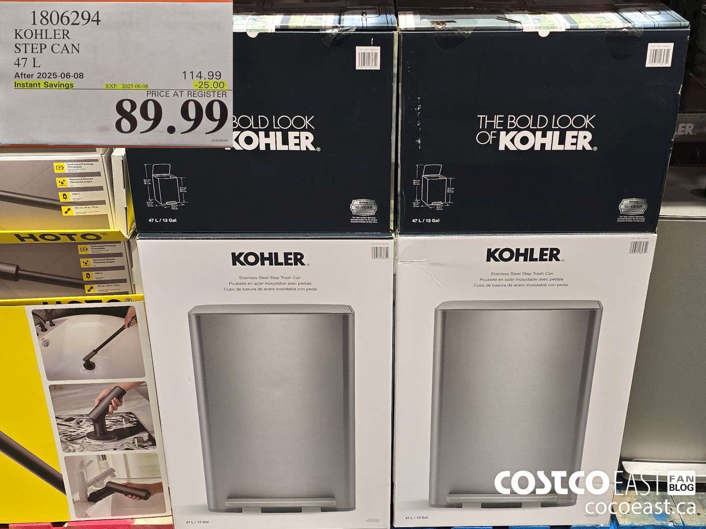 1806294 KOHLER STEP CAN 47 L ($25.00 INSTANT SAVINGS EXPIRES ON 2025-06-08) $89.99