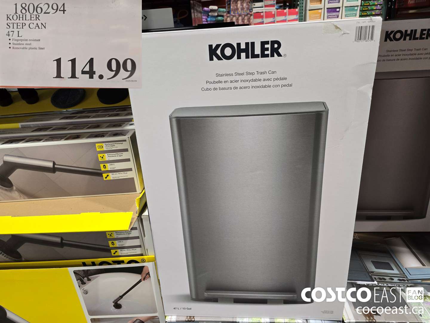 1806294 KOHLER STEP CAN 47 L $114.99