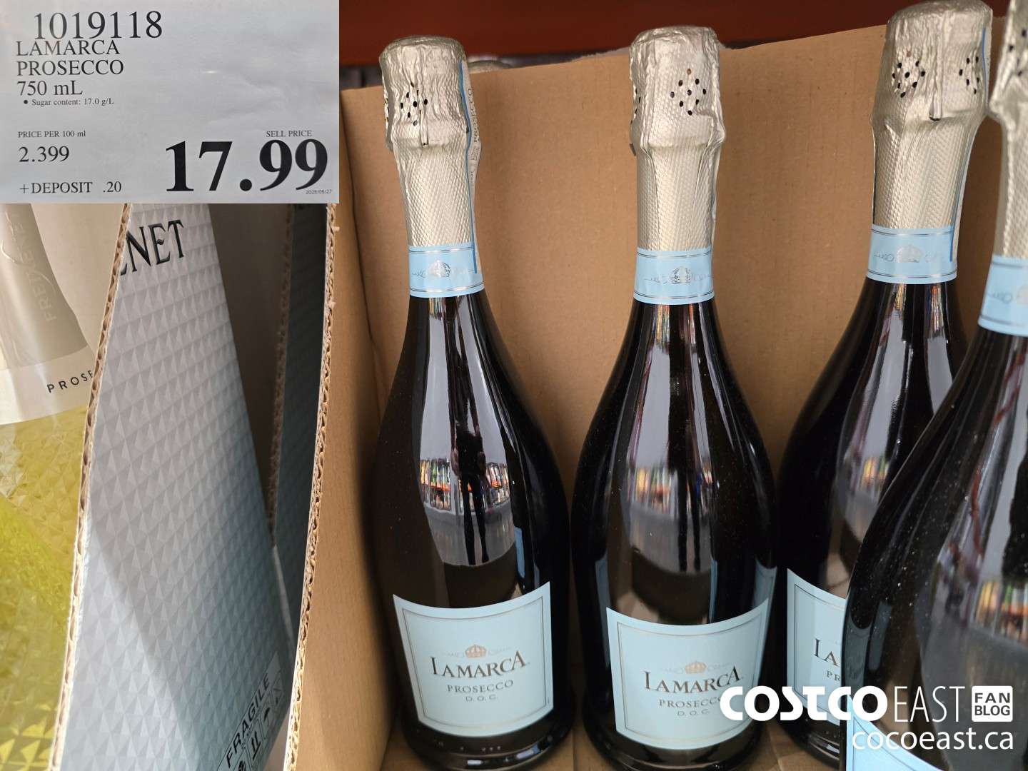 1019118 LAMARCA PROSECCO 750 ML $17.99