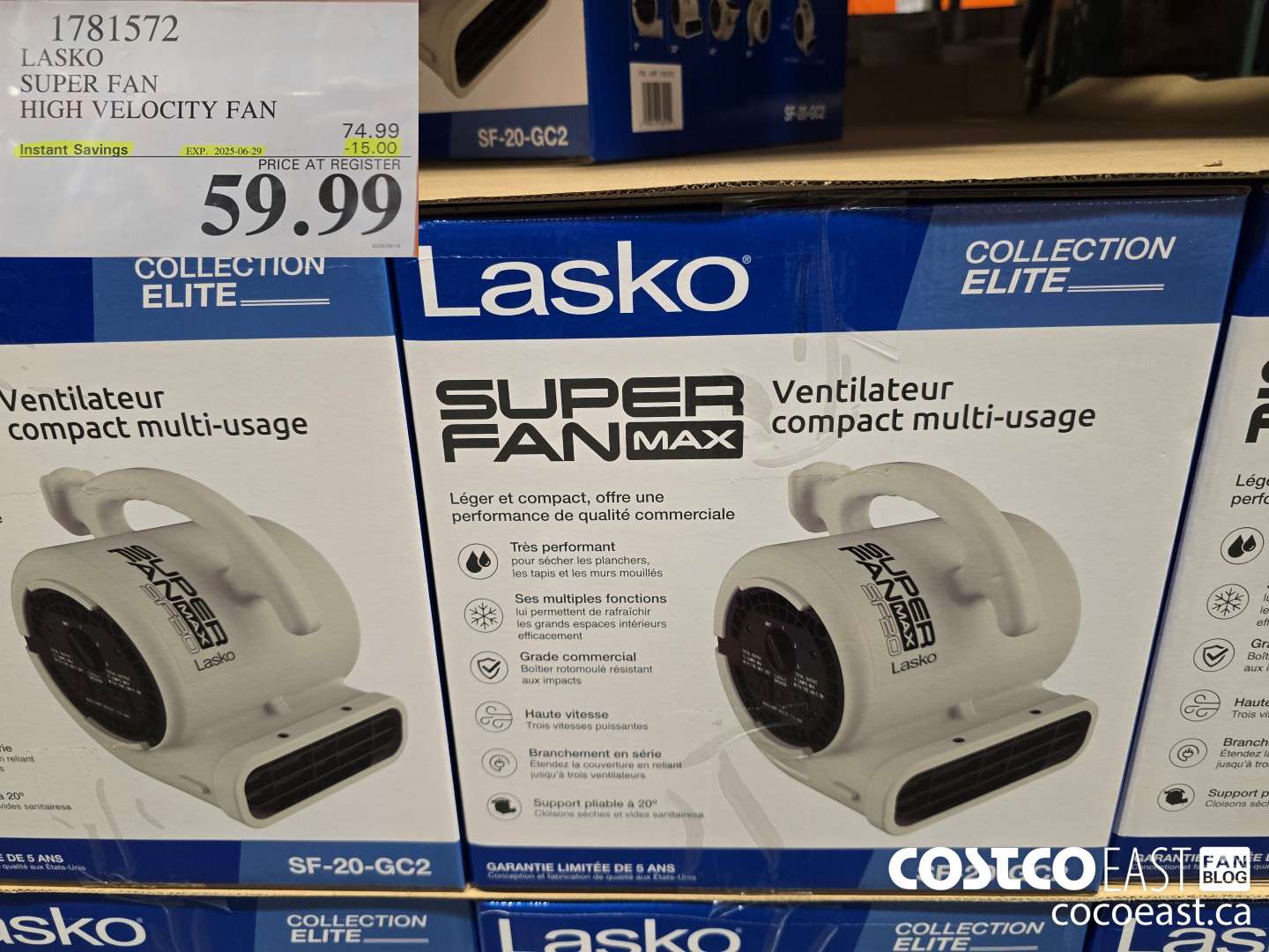 1781572 LASKO SUPER FAN HIGH VELOCITY FAN ($15.00 INSTANT SAVINGS EXPIRES ON 2025-06-29) $59.99