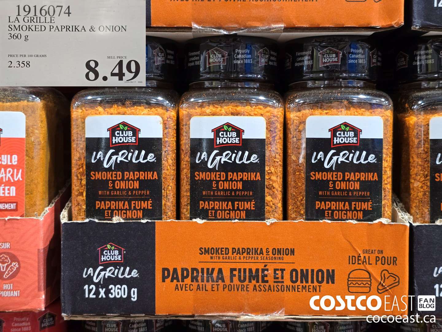 1916074 LA GRILLE SMOKED PAPRIKA & ONION 360 G $8.49