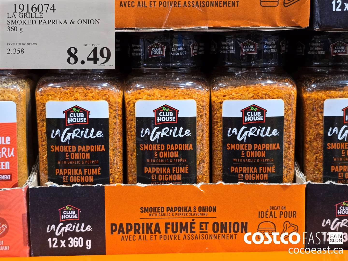 1916074 LA GRILLE SMOKED PAPRIKA & ONION 360 G $8.49