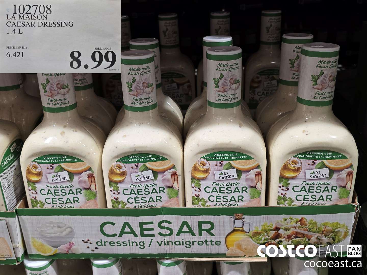 102708 LA MAISON CAESAR DRESSING 1.4L $8.99