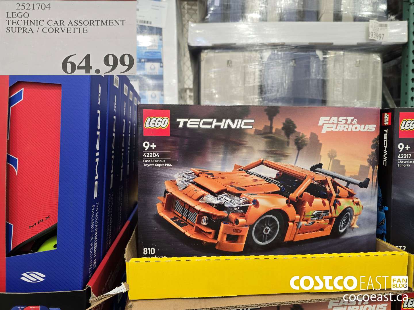 2521704 LEGO TECHNIC CAR ASSORTMENT SUPRA / CORVETTE $64.99