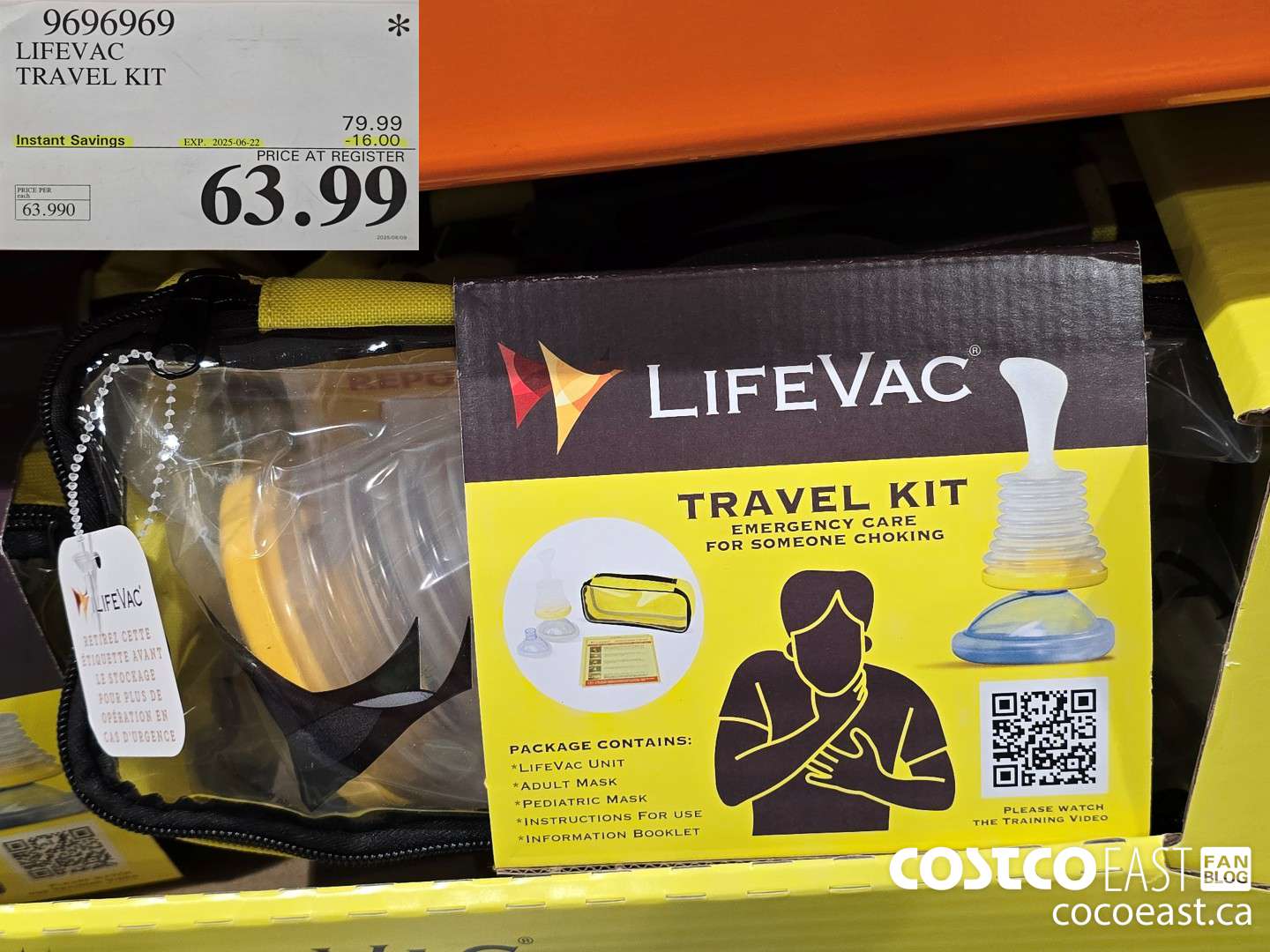 9696969 LIFEVAC TRAVEL KIT ($16.00 INSTANT SAVINGS EXPIRES ON 2025-06-22) $63.99