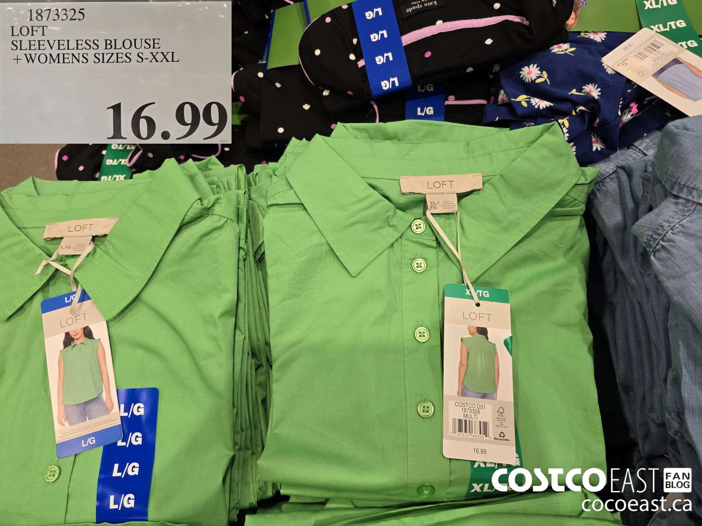 1373328 LOFT SLEEVELESS BLOUSE +WOMENS SIZES S-XXL $16.99