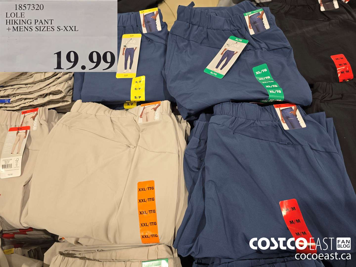 1857320 LOLE HIKING PANT +MENS SIZES S-XXL $19.99