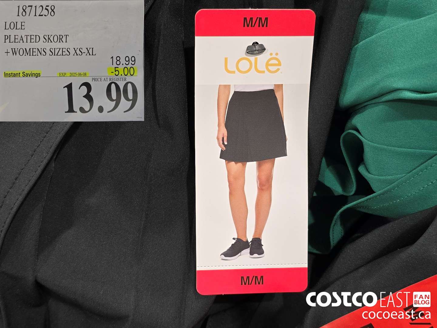 1871258 LOLE PLEATED SKORT +WOMENS SIZES XS-XL ($5.00 INSTANT SAVINGS EXPIRES ON 2025-06-08) $13.99