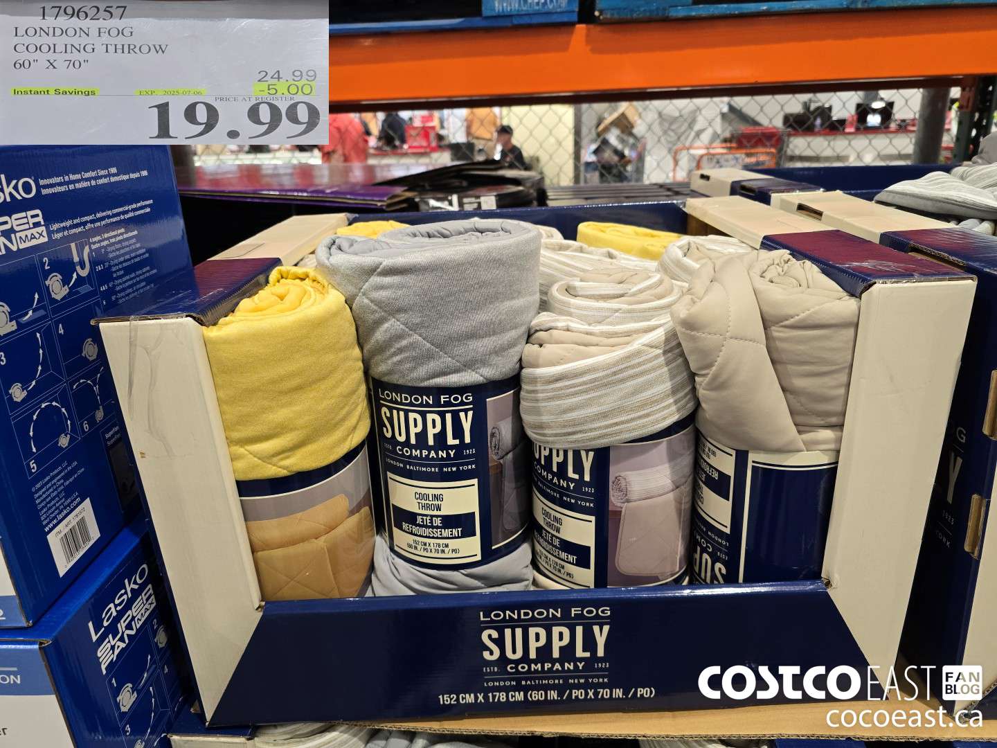 1796257 LONDON FOG COOLING THROW 60