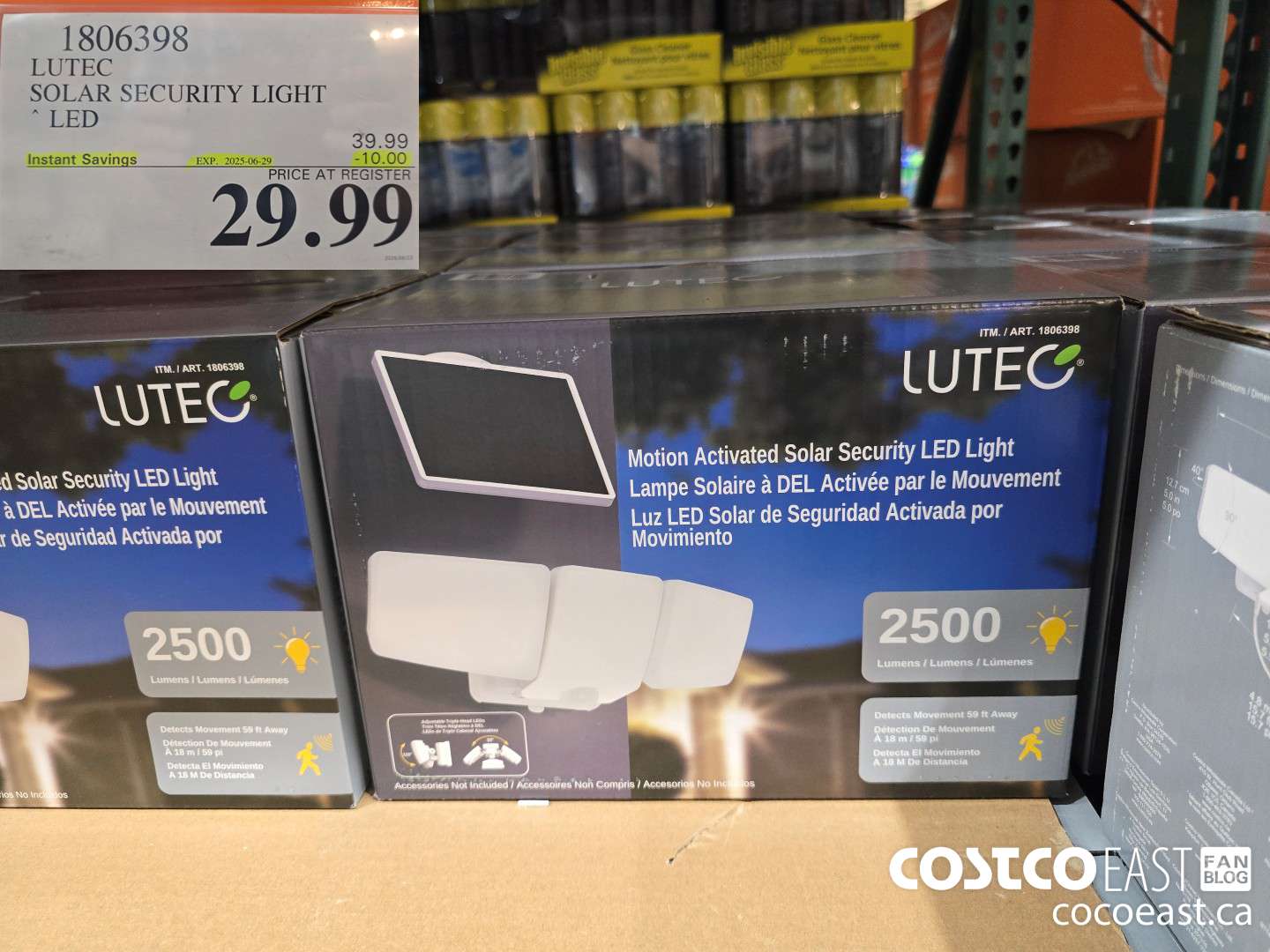 1806398 LUTEC SOLAR SECURITY LIGHT LED ($10.00 INSTANT SAVINGS EXPIRES ON 2025-06-29) $29.99