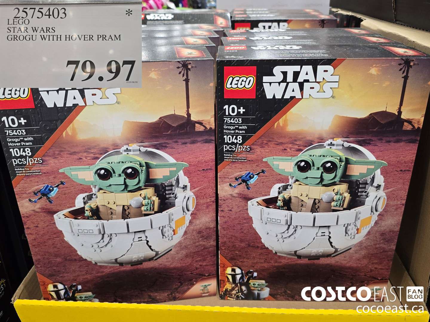 2575403 Lego Star Wards Grogu with Hover Pram $79.97