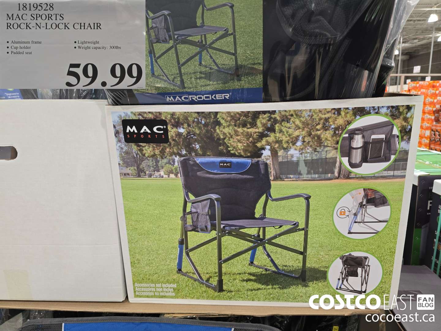1819528 MAC SPORTS ROCK-N-LOCK CHAIR $59.99