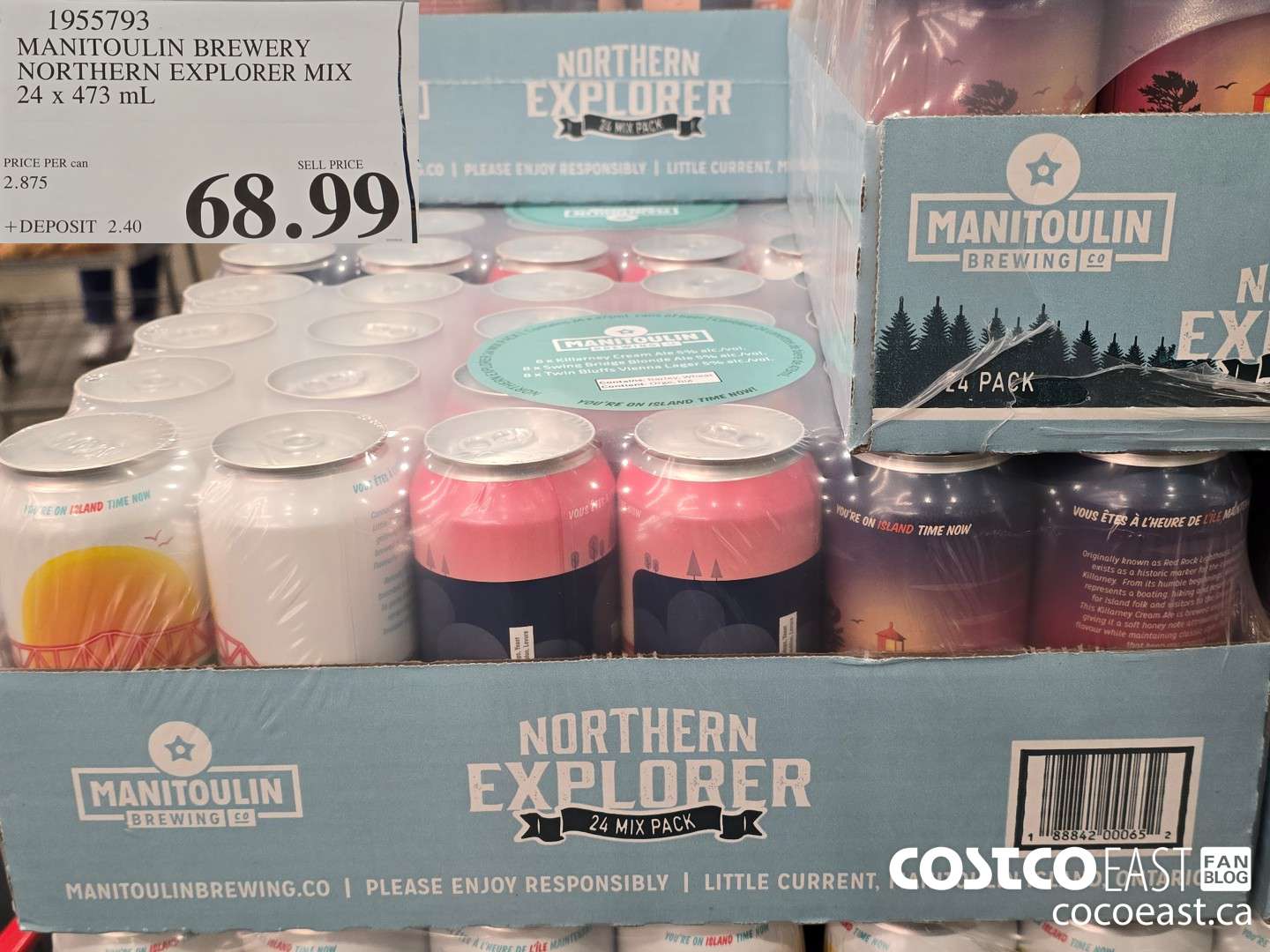 1955793 MANITOULIN BREWERY NORTHERN EXPLORER MIX 24 x 473 mL $68.99