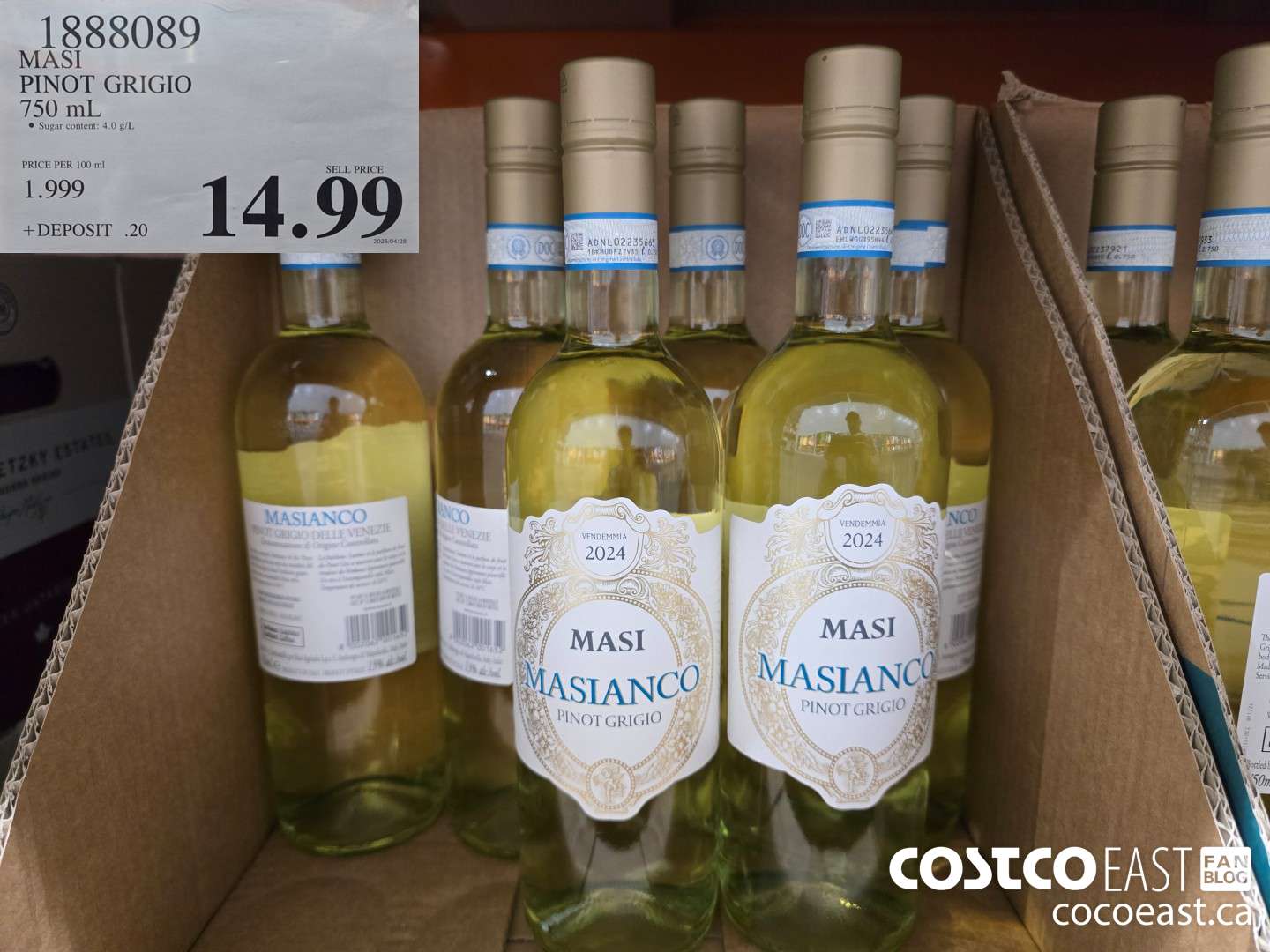 18838089 MASI PINOT GRIGIO 750 mL $14.99