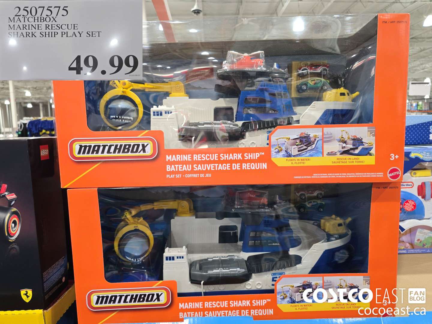 2507575 MATCHBOX MARINE RESCUE SHARK SHIP PLAY SET $49.99