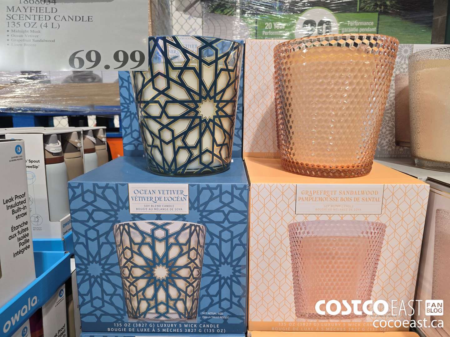 1808034 MAYFIELD SCENTED CANDLE 135 OZ (4L) $69.99